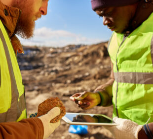 Miners Inspecting Minerals